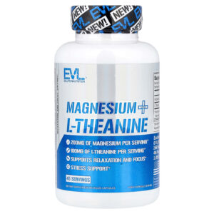 EVLution Nutrition - Magnésio e L-teanina 90 Cápsulas Vegetais