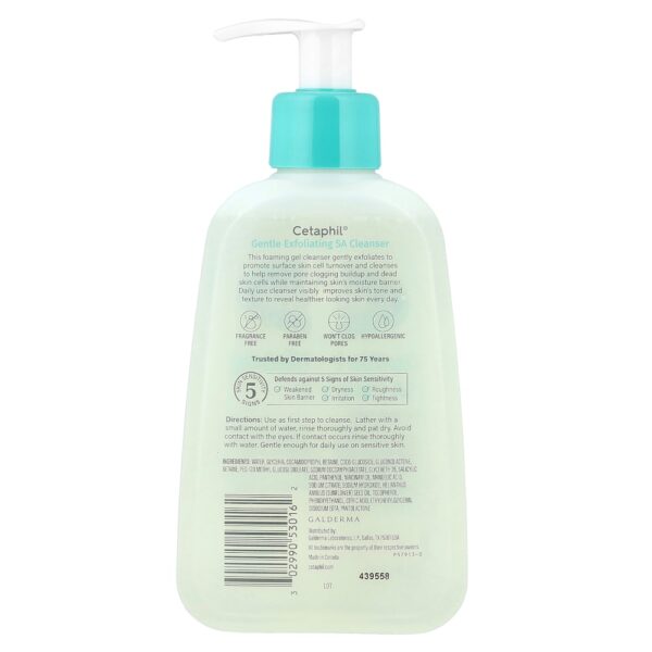 Cetaphil - Solução de Limpeza Esfoliante Suave Sem Perfume 235 ml
