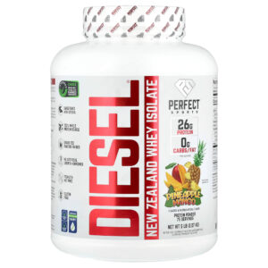 PERFECT Sports - Óleo da Nova Zelândia Isolado de Whey da Nova Zelândia Abacaxi e Manga 2,27 kg