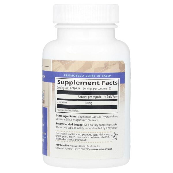 NutraLife - L-Theanine 200 mg 60 Cápsulas