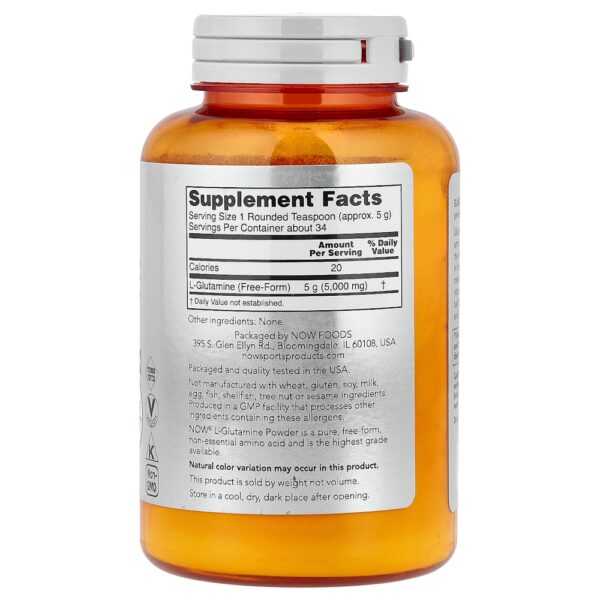 NOW Foods Sports - L-Glutamina em Pó 170 g