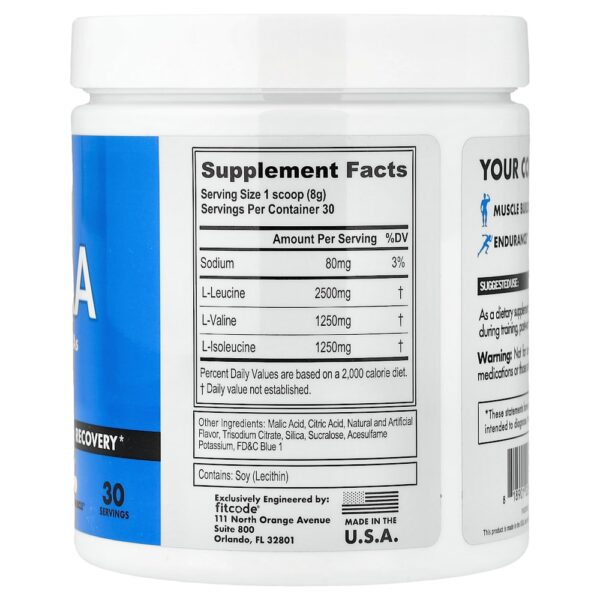 fitcode - BCAA Blue Raz 240 g