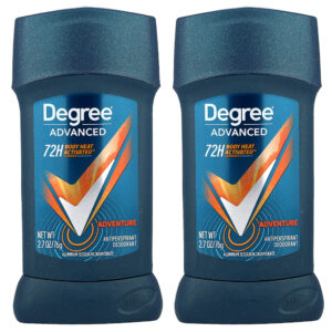Degree - Advanced 72H Body Calor Activated Desodorante Antitranspirante Aventura 2 Unidades 76 g Cada