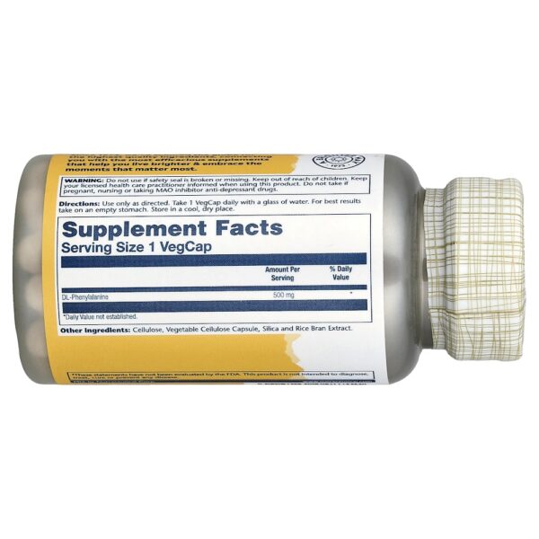 Solaray - DLPA 500 mg 60 Cápsulas VegCaps