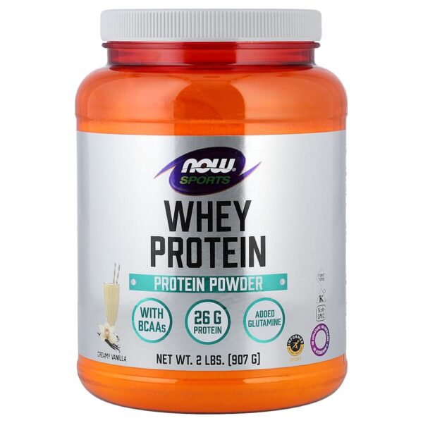 NOW Foods - Whey Protein em Pó Baunilha Cremosa 907 g