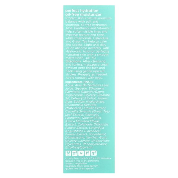 Earth Science - Perfect Hydration Hidratante Sem Óleo Sem Perfume 60 ml