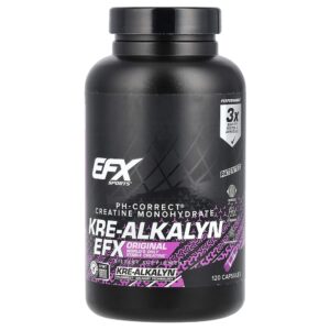 EFX Sports - Kre-Alkalyn EFX 120 Cápsulas (750 mg por Cápsula)