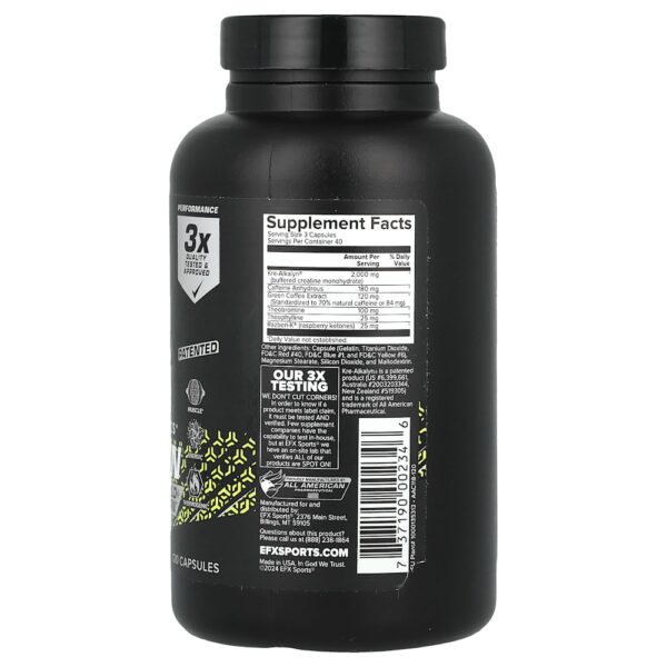 EFX Sports - Kre-Alkalyn Hardcore 120 Cápsulas