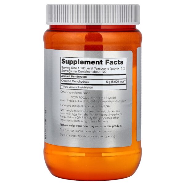 NOW Foods - Esportes Creatina Mono-hidratada 600 g
