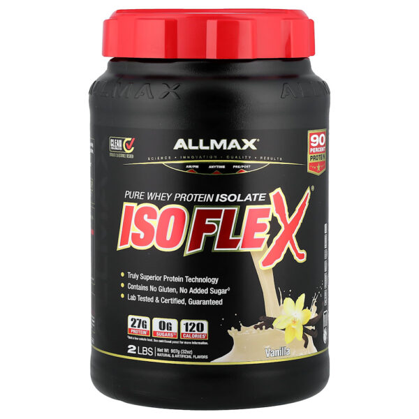 ALLMAX - ISOFLEX Isolado de Whey Protein Puro Baunilha 907 g