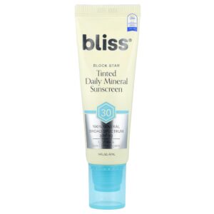 Bliss - Block Star Protetor Solar Mineral Diário com Cor FPS 30 40 ml