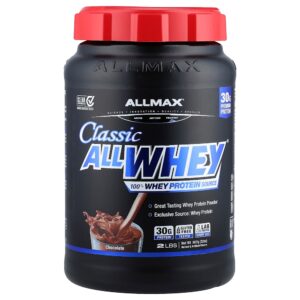 37-4.jpg ALLMAX - CLASSIC ALLWHEY Fonte 100% Whey Protein Chocolate 907 g