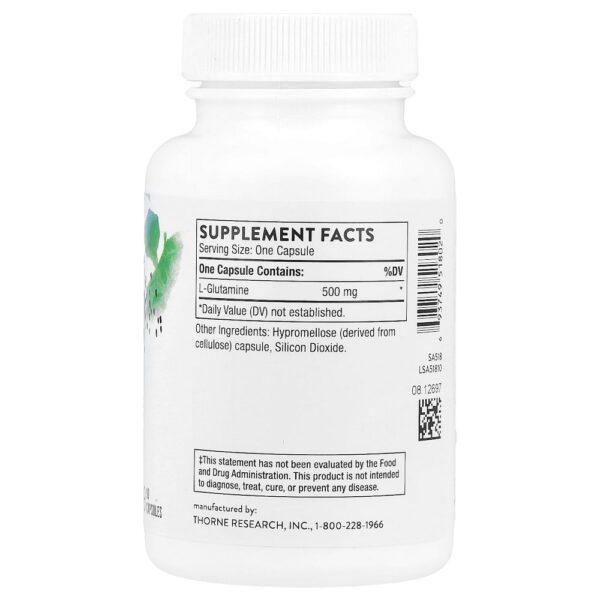 Thorne - L-glutamina 90 Cápsulas (500 mg por Cápsula)