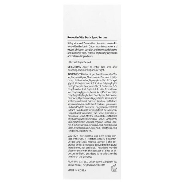 Rovectin - Sérum para Manchas Escuras Vita 30 ml