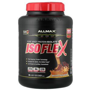 ALLMAX - Isoflex Whey Protein Isolado Manteiga de Amendoim com Chocolate 2,27 kg