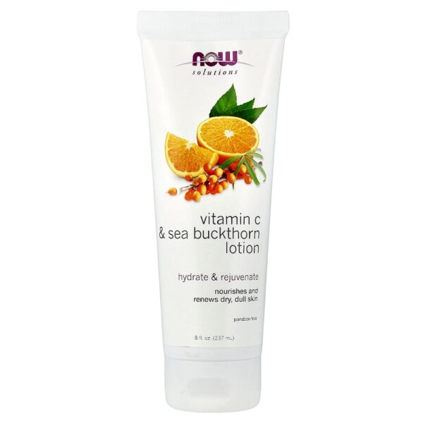 NOW Foods - Solutions Vitamina C e Loção de Espinheiro-marítimo 235 ml