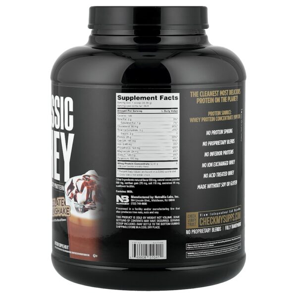 Nutrabio Labs - Proteína Whey Clássica Milkshake de Chocolate 2268 g