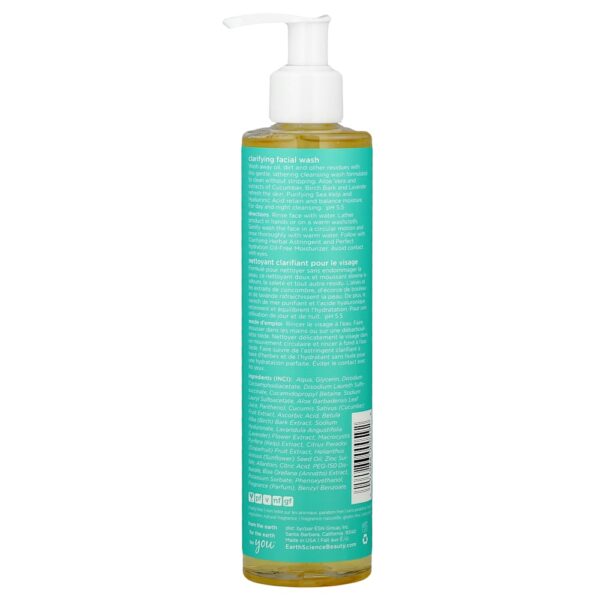 Earth Science - Sabonete Líquido Facial Clareador Peles Oleosas e Mistas 235 ml