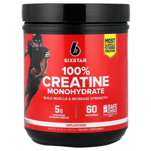 SIXSTAR - Creatina Mono-hidratada 100% Sem Sabor 300 g