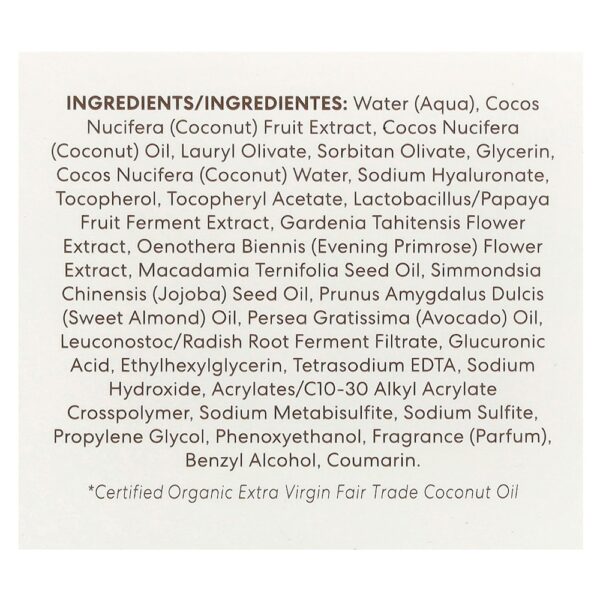 Palmer's - Fórmula de Óleo de Coco com Vitamina E Hidratante Facial com Água de Coco 50 g