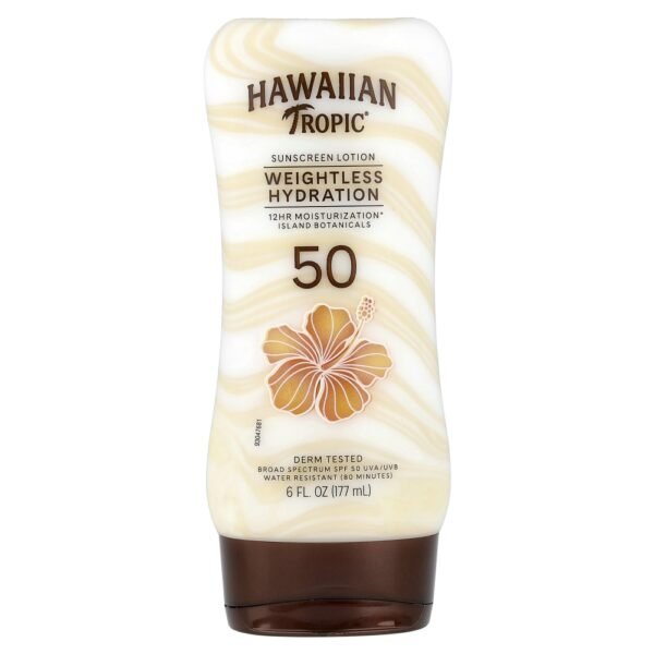 Hawaiian Tropic - Weightless Hydration Loção de Protetor Solar FPS 50 175 ml