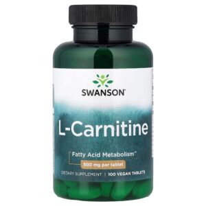 Swanson Vitamins - L-Carnitina 100 Comprimidos Veganos