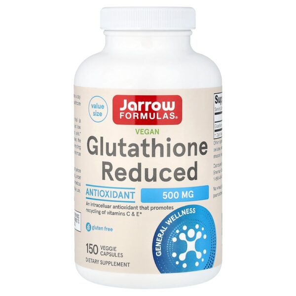 40-41.jpg Jarrow Formulas - Glutationa Reduzida Vegana 500 mg 150 Cápsulas Vegetais