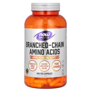 NOW Foods Sports - Aminoácidos de Cadeia Ramificada 240 Cápsulas