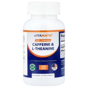 Vitamatic - Cafeína e L-teanina 120 Comprimidos