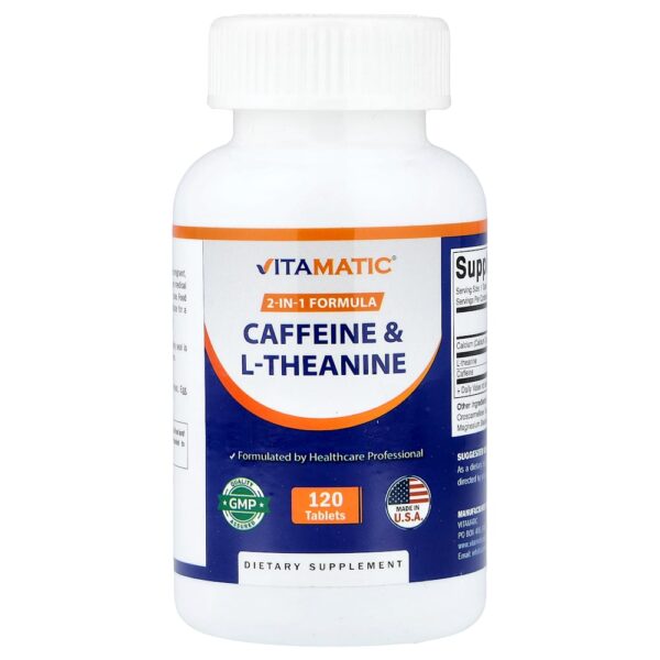Vitamatic - Cafeína e L-teanina 120 Comprimidos
