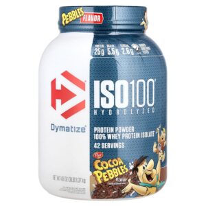 Dymatize - ISO100 Hidrolisado 100% de Isolado de Whey Protein Pedras de Cacau 1.37 kg