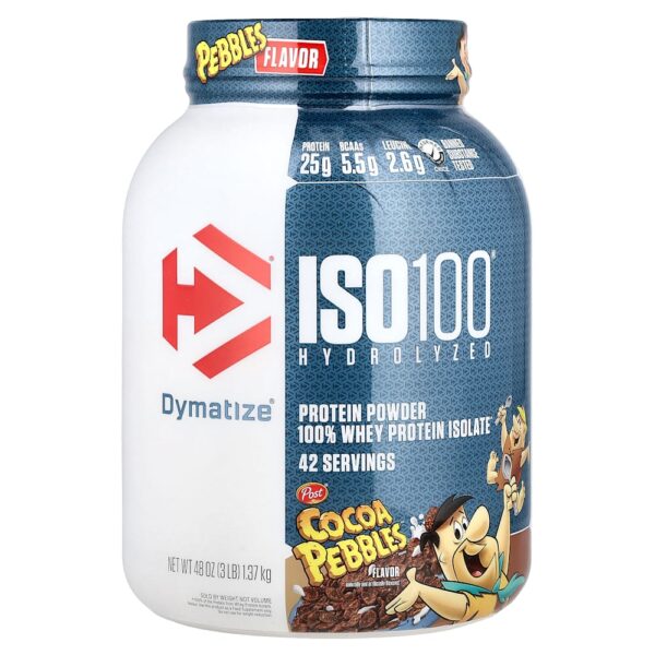Dymatize - ISO100 Hidrolisado 100% de Isolado de Whey Protein Pedras de Cacau 1.37 kg