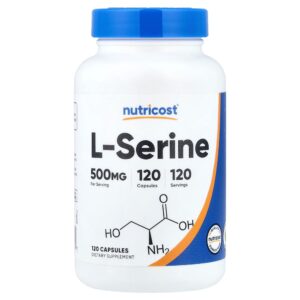 Nutricost - L-serina 500 mg 120 Cápsulas