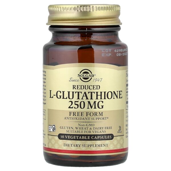 40-62.jpg Solgar - L-Glutationa reduzida 250 mg 30 Cápsulas Vegetais