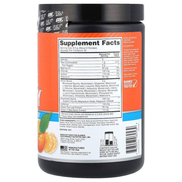 Optimum Nutrition - Essential Amin.O. Energy Tangerine Wave 285 g