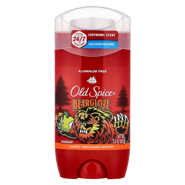 Old Spice - Bearglove Desodorante em Bastão Sem Alumínio Aroma de Pomar 85 g