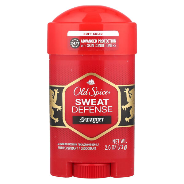 Old Spice - Desodorante Antitranspirante de Defesa contra Suor Sólido Suave Estabilidade Mais Forte 73 g