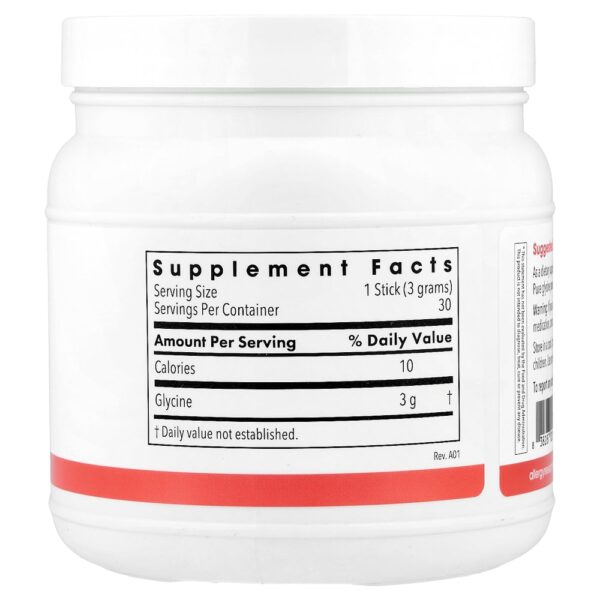 Metabolic Maintenance - Bastões de Glicina 30 Bastões (3 g) Cada
