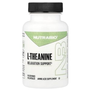 Nutrabio Labs - L-Theanine 90 Cápsulas (200 mg por Cápsula)