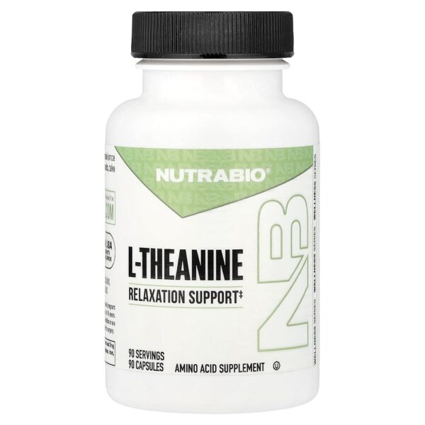 Nutrabio Labs - L-Theanine 90 Cápsulas (200 mg por Cápsula)