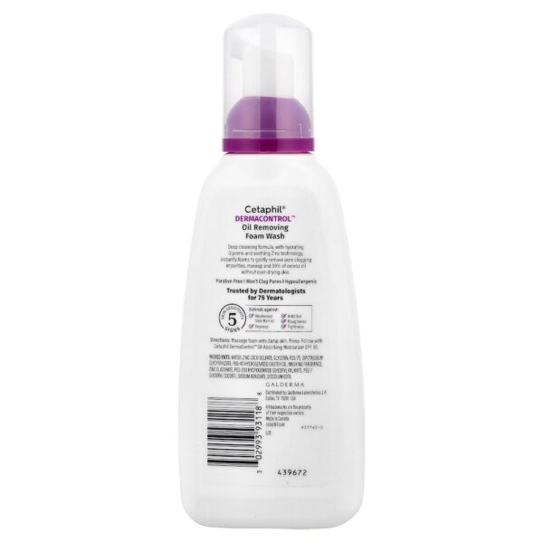 41-10.jpg Cetaphil - Derma Control Espuma de Limpeza Oleosa Pele Oleosa 235 ml