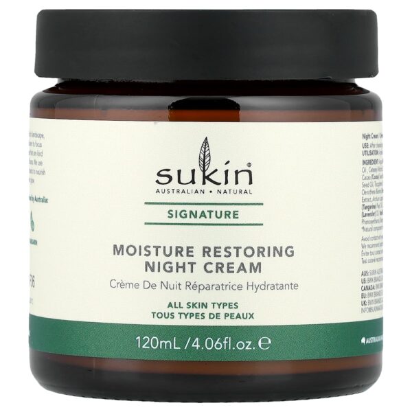 Sukin - Creme Noturno Restaurador da Hidratação Todos os Tipos de Pele 120 ml