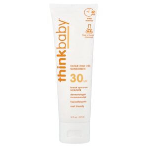 think - Thinkbaby Clear Zinc 20% Protetor Solar FPS 30 Sem Perfume 90 ml