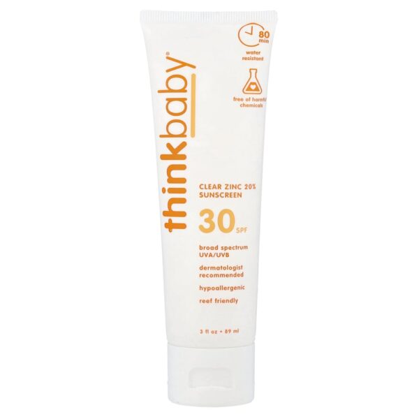 think - Thinkbaby Clear Zinc 20% Protetor Solar FPS 30 Sem Perfume 90 ml