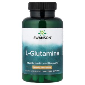 Swanson Vitamins - L-glutamina 500 mg 100 Cápsulas Veganas