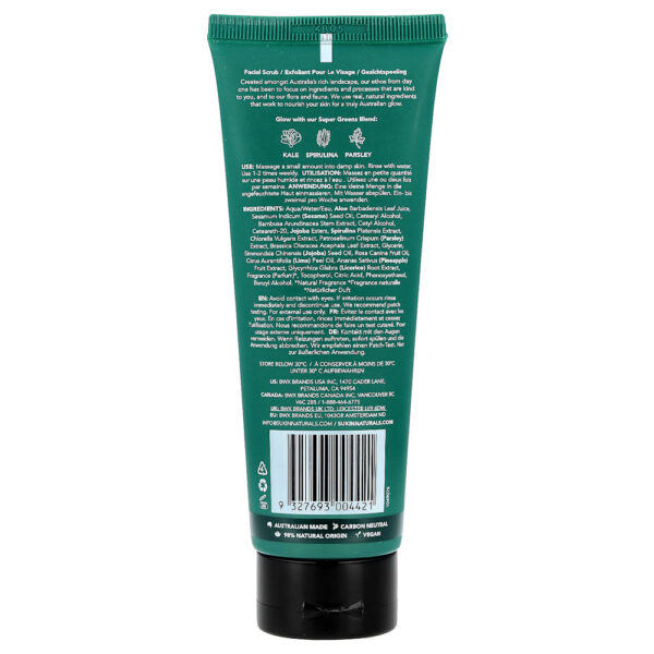 Sukin - Super Greens Esfoliante Facial Desintoxicante Pele Normal a Seca 125 ml