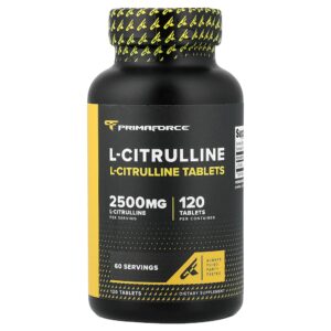 Primaforce - L-Citrulina 120 Comprimidos (1.250 mg por Comprimido)