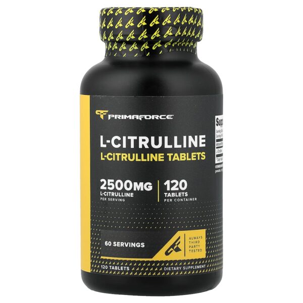 Primaforce - L-Citrulina 120 Comprimidos (1.250 mg por Comprimido)