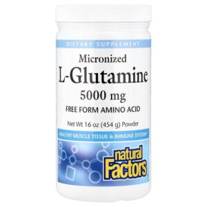 42-30.jpg Natural Factors - L-Glutamina Micronizada em Pó 454 g