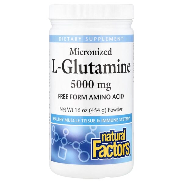 Natural Factors - L-Glutamina Micronizada em Pó 454 g